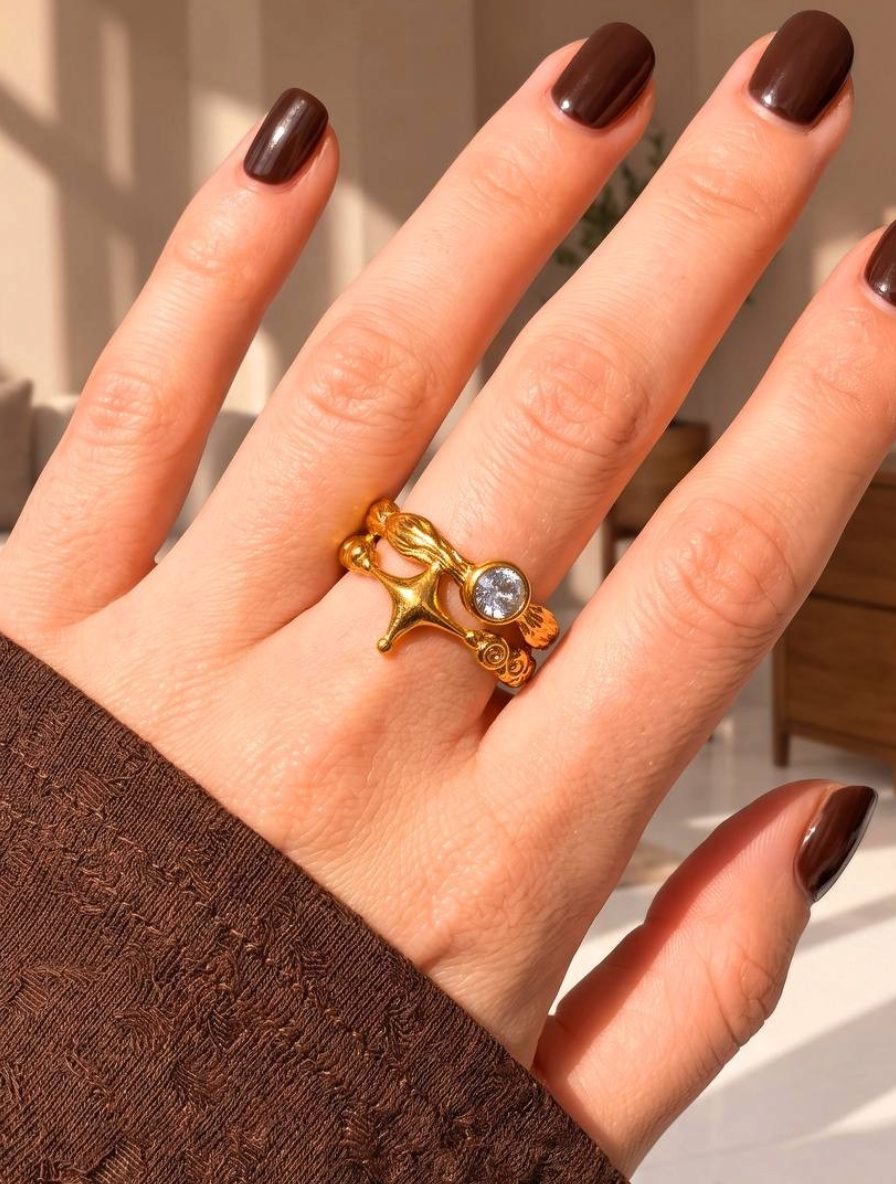 Stainless Steel Free Size Orion Ring