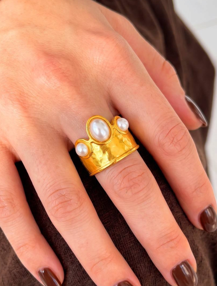 Stainless Steel Free Size The Princess Ring