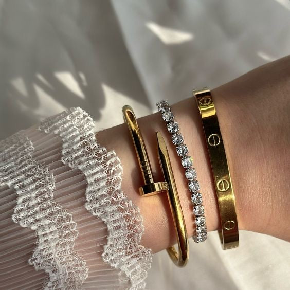 Stainless Steel Cartier, Nail and Jewelry Stones Set