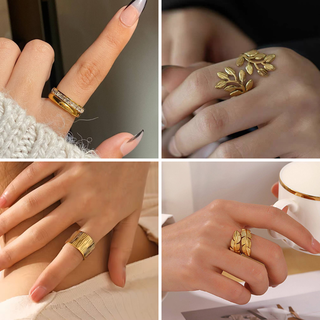Stainless Steel Sage Rings Bundle