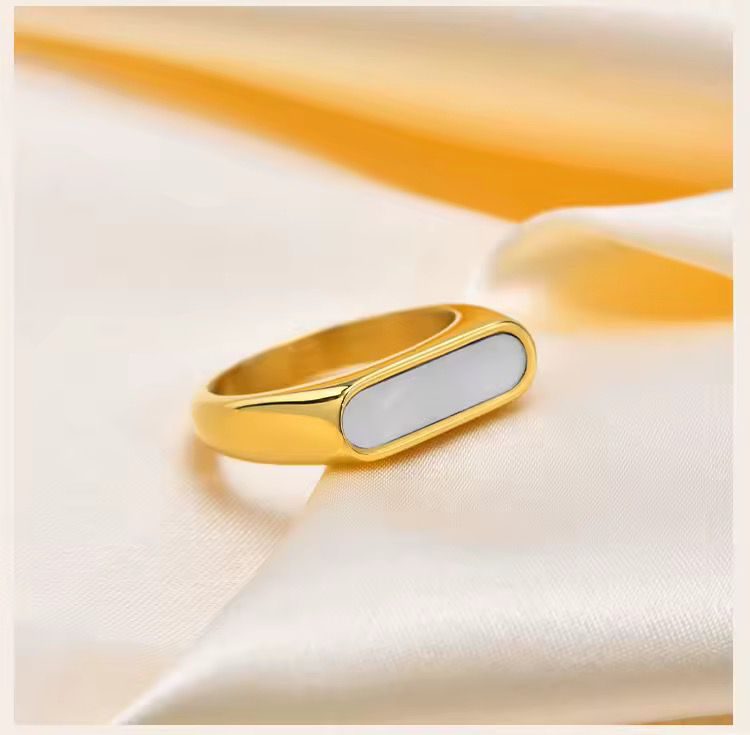 Stainless White Luca Ring