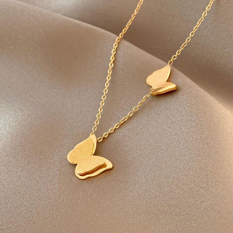 Stainless Classic Luxury Butterfly Necklace