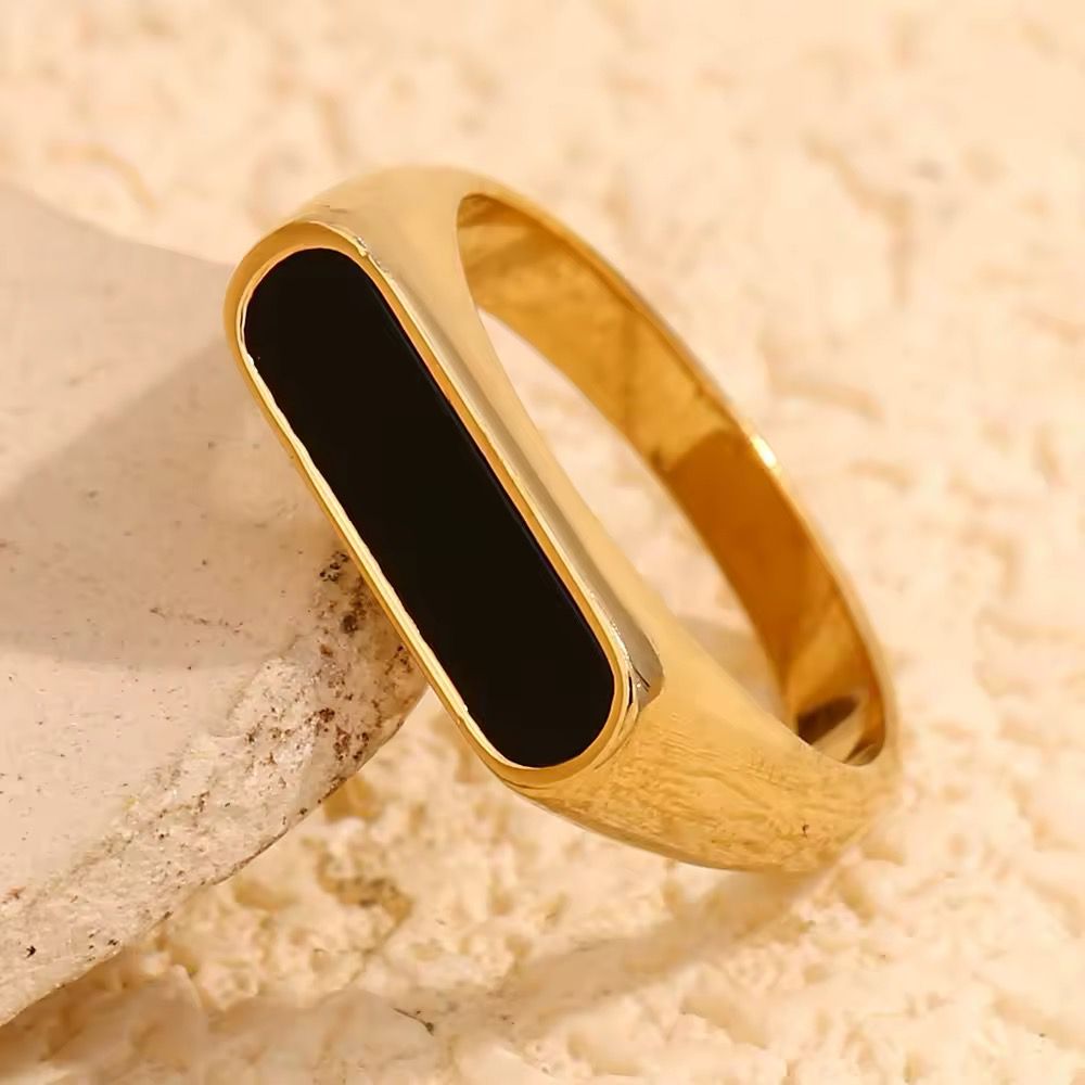 Stainless Black Luca Ring