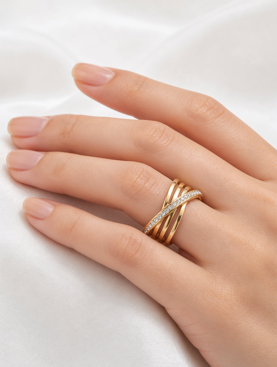 Stainless Steel Entwine Ring