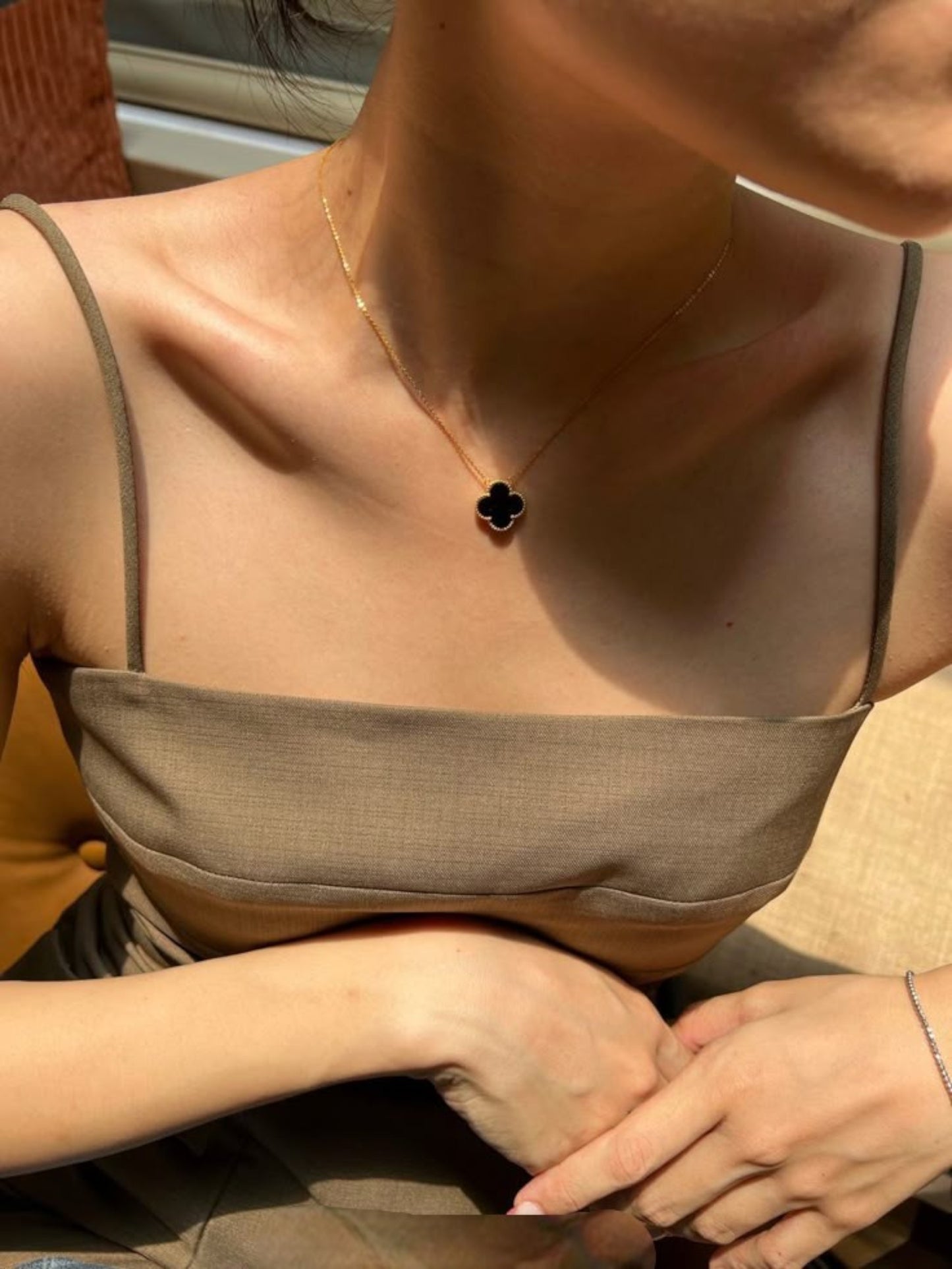 Stainless Double face Van cleef Necklace