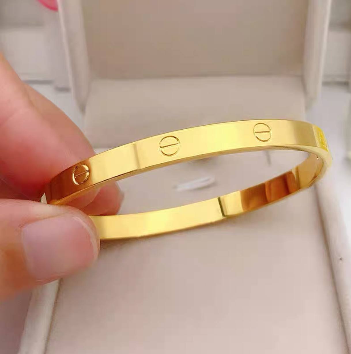 Stainless Cartier Bangle – Mezzaluna