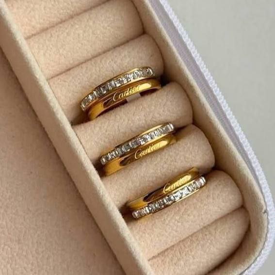 Stainless Steel Twins Rings