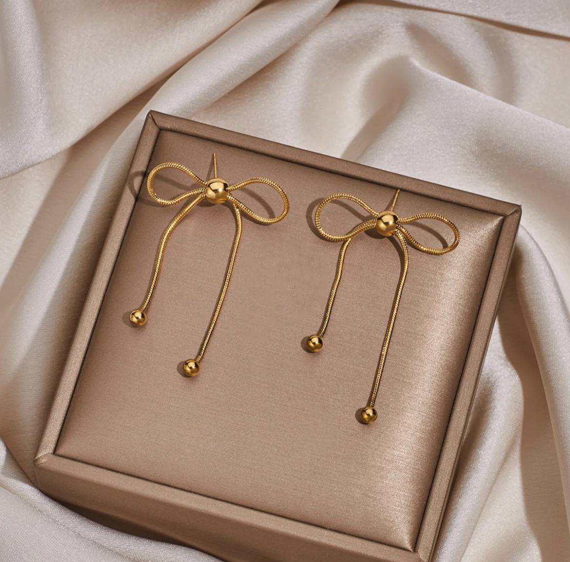 Stainless Bow Earring