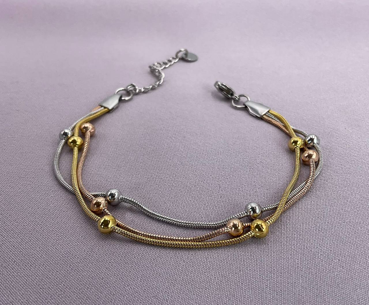 Stainless Gold & Silver & Bronze Bracelet