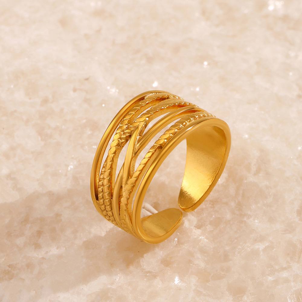 Stainless Giovanna Free Size Ring