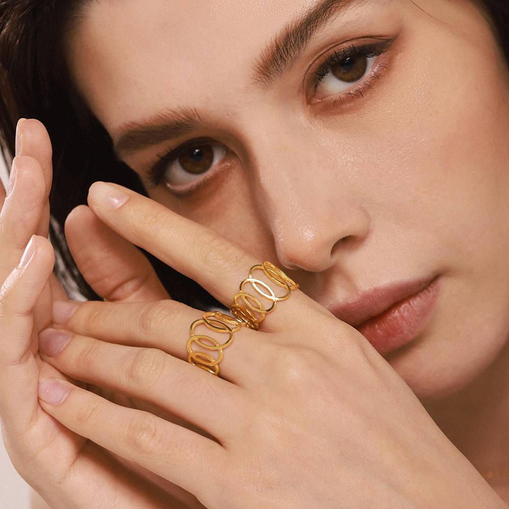 Stainless Felice Free Size Ring