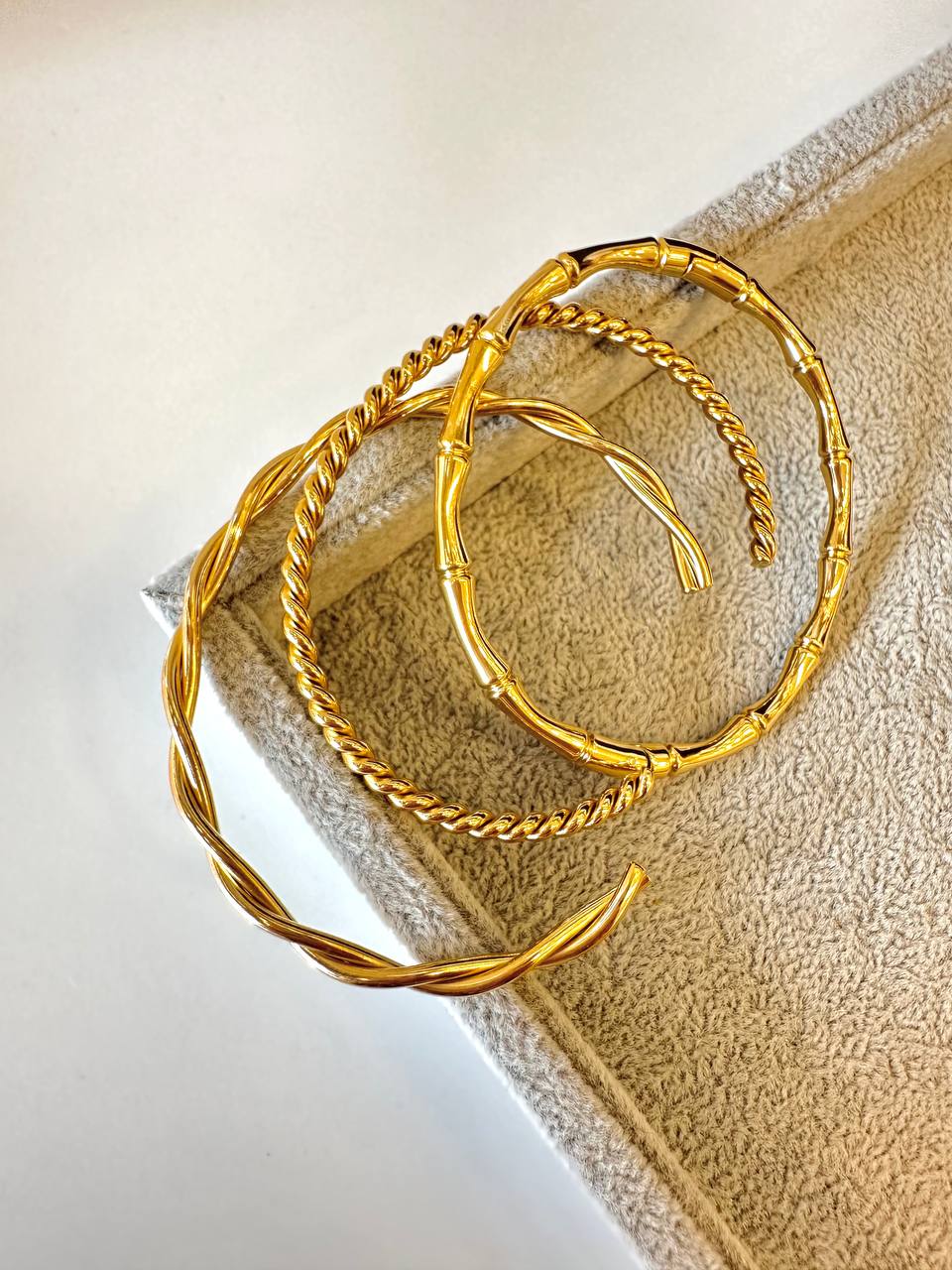 Stainless Pembe Bangles