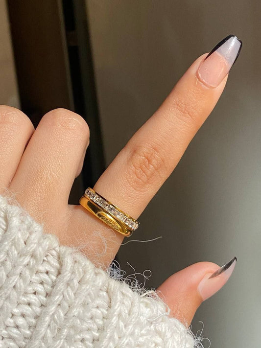 Stainless Steel Twins Rings
