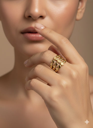 Stainless Steel Free Size Noelle Ring