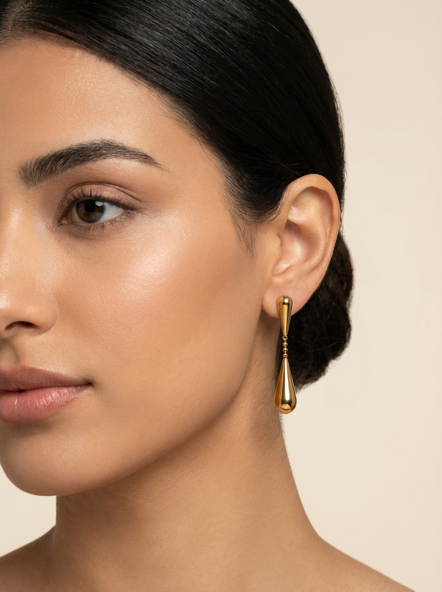 Stainless Steel Scottie Earring