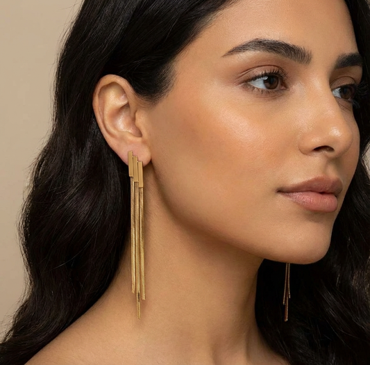 Stainless steel flutter Earring