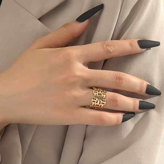 Stainless Giulia Free Size Ring