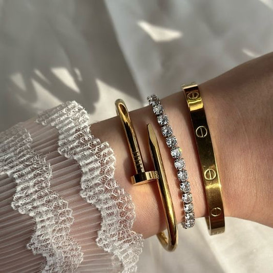 Stainless Steel Cartier, Nail and Jewelry Stones Set