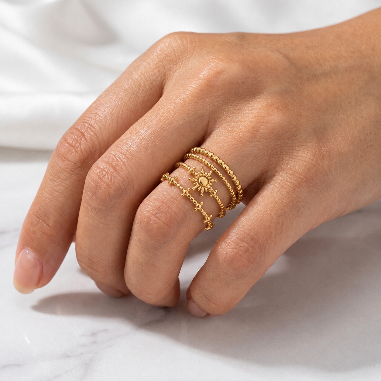 Stainless Beretta Free Size Ring