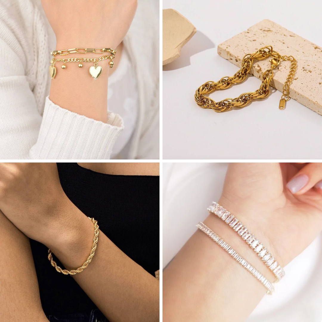 Stainless Steel Sage Bracelets Bundle