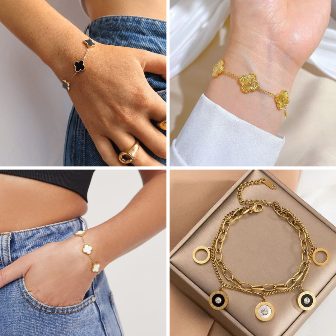 Stainless Steel Sage Bracelets Bundle