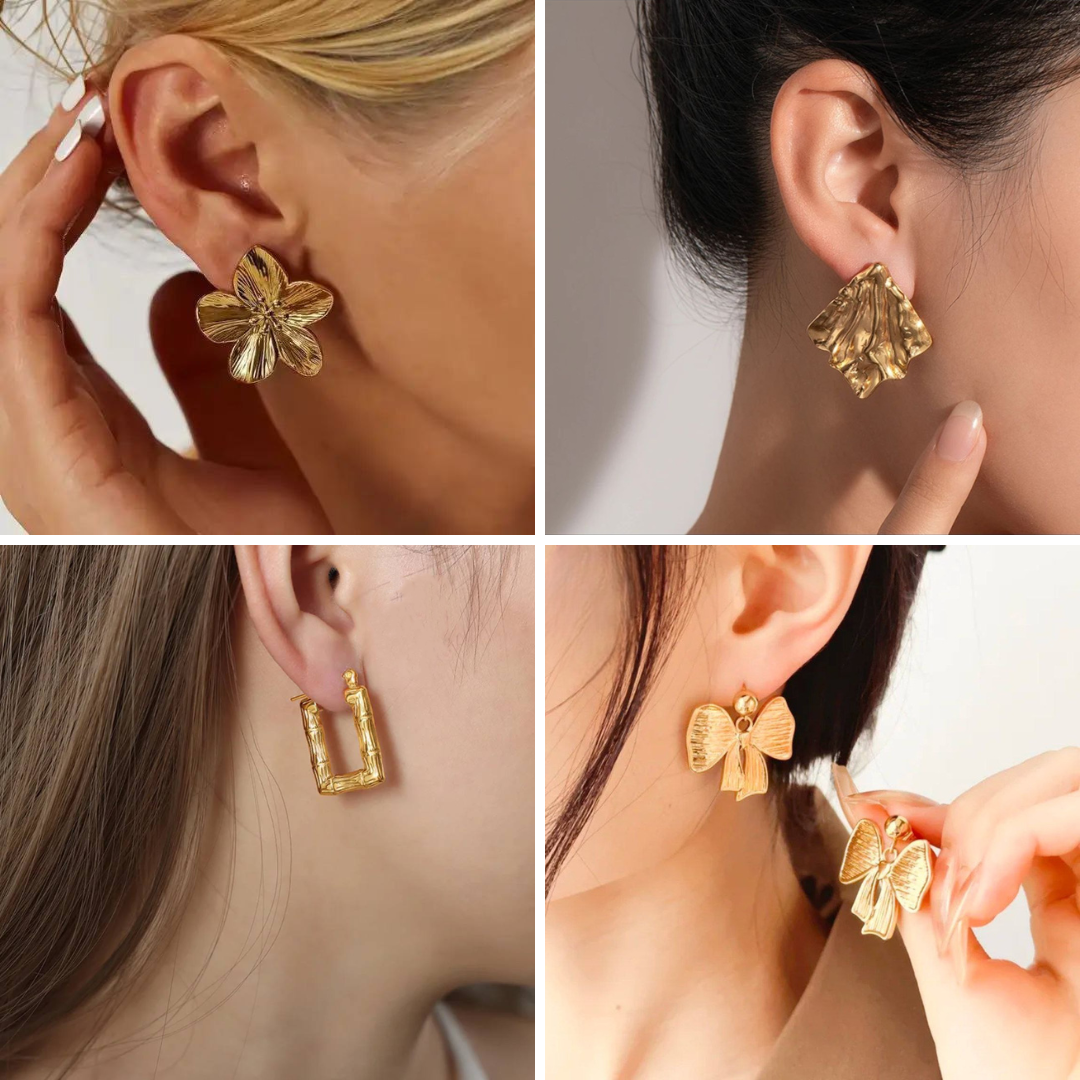 Stainless Steel Sage Earrings Bundle