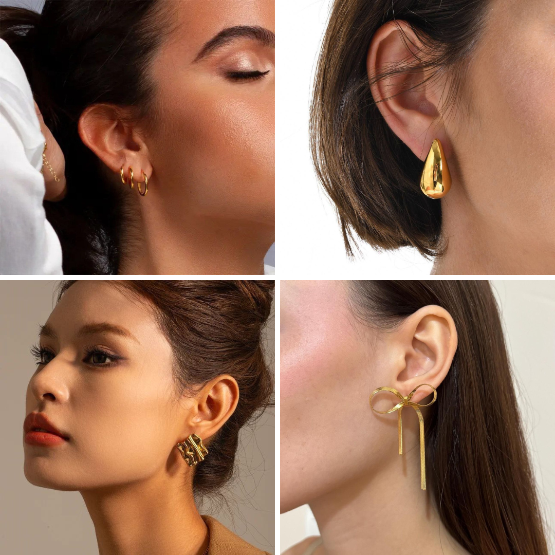 Stainless Steel Sage Earrings Bundle