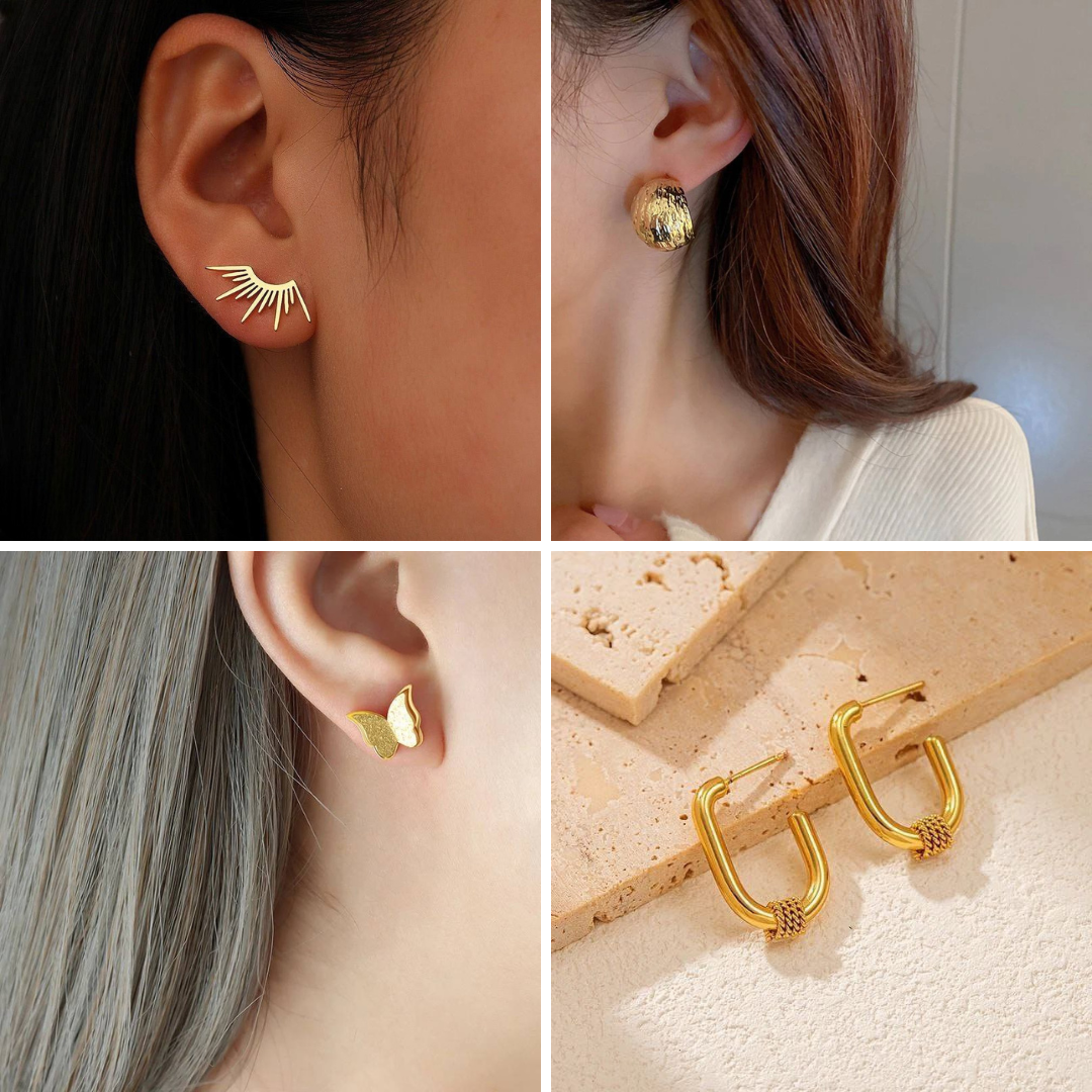 Stainless Steel Sage Earrings Bundle