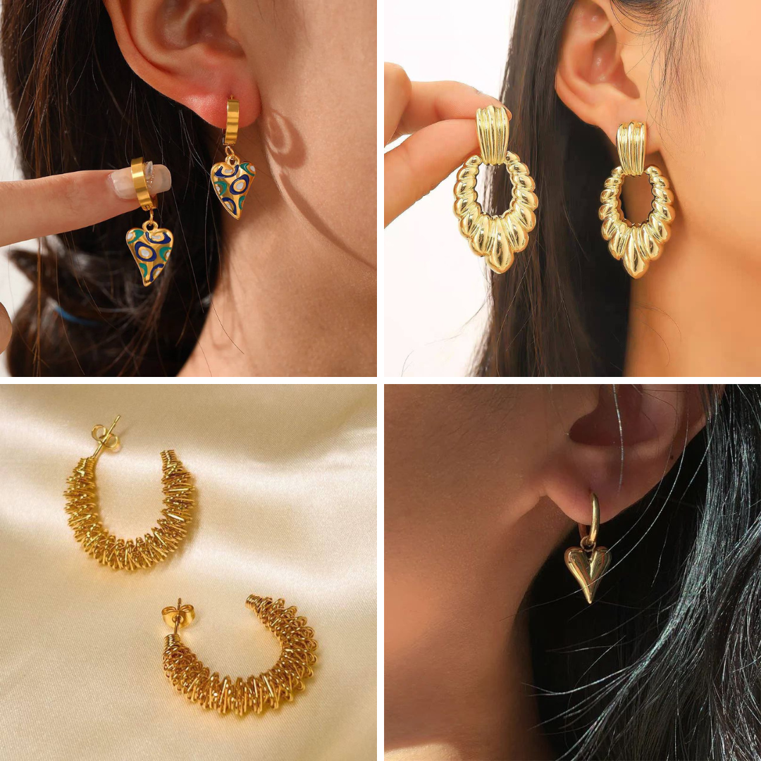 Stainless Steel Sage Earrings Bundle