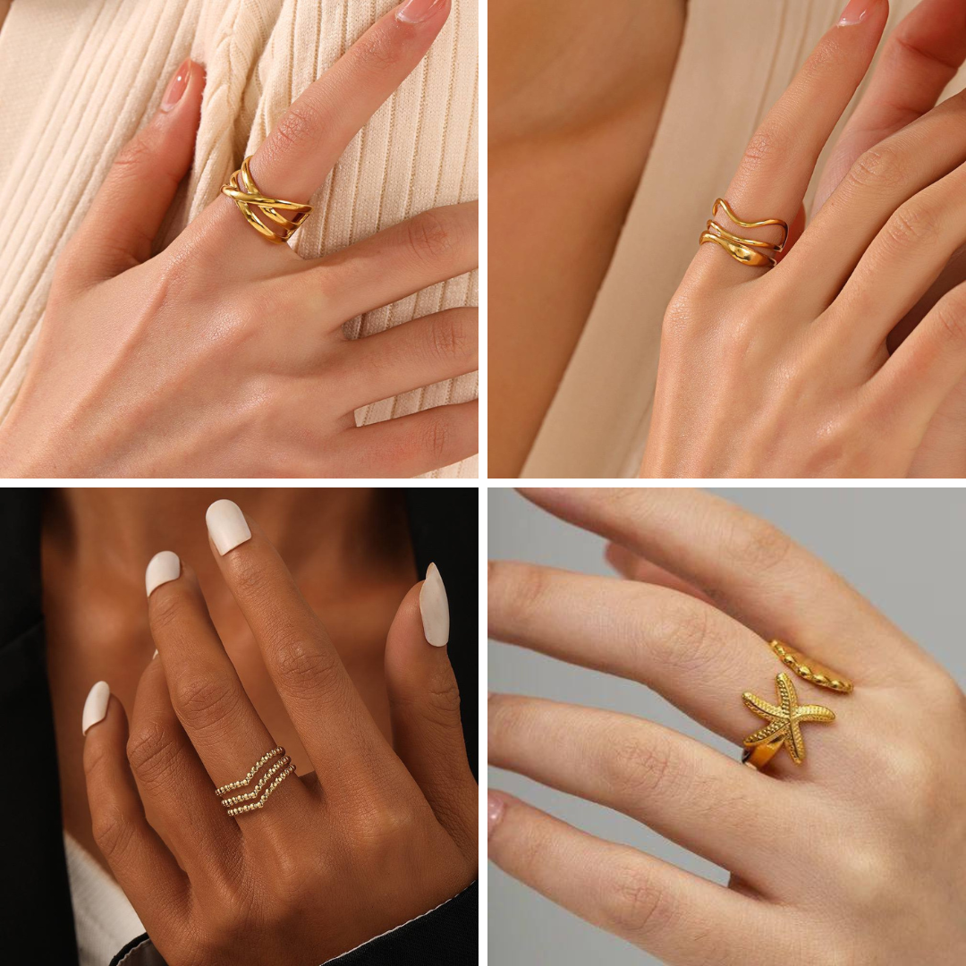 Stainless Steel Sage Rings Bundle