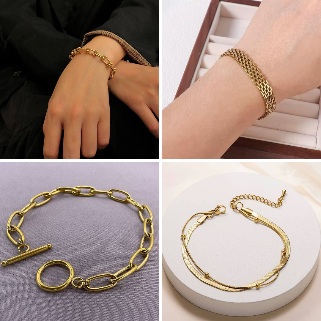 Stainless Steel Sage Bracelets Bundle