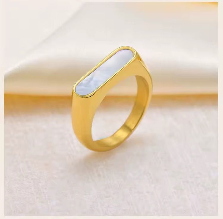 Stainless White Luca Ring