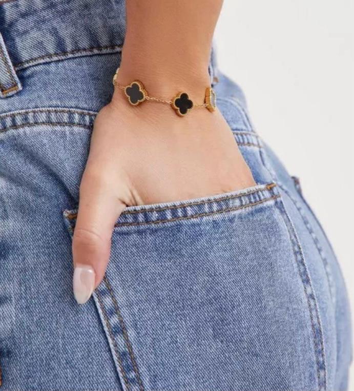 Stainless Steel Van Cleef Black Bracelet