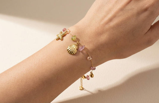 Stainless Steel Seashell Bracelet