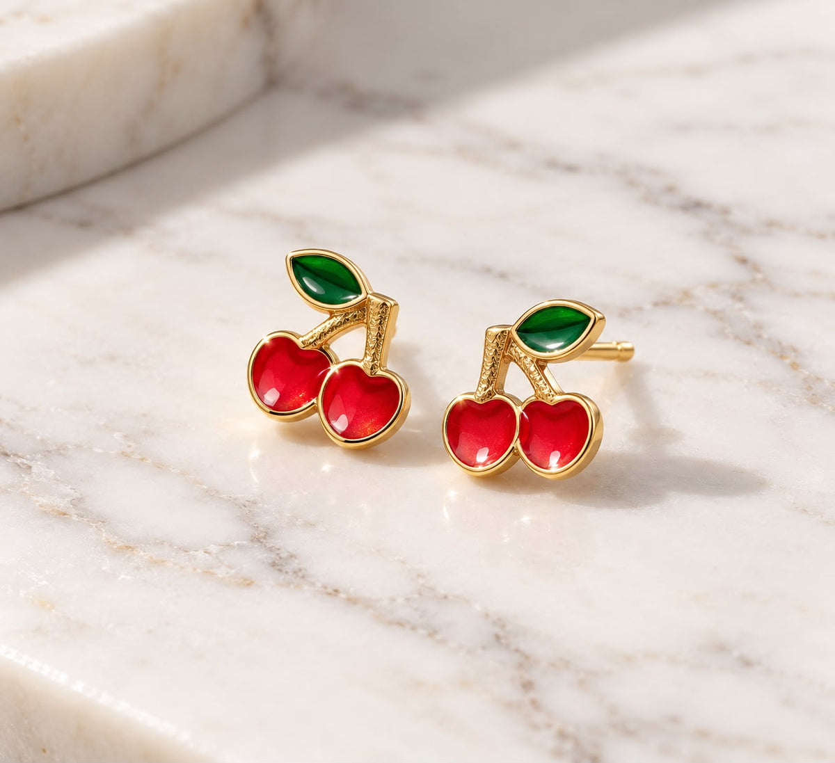 Stainless Steel Charry Earrings