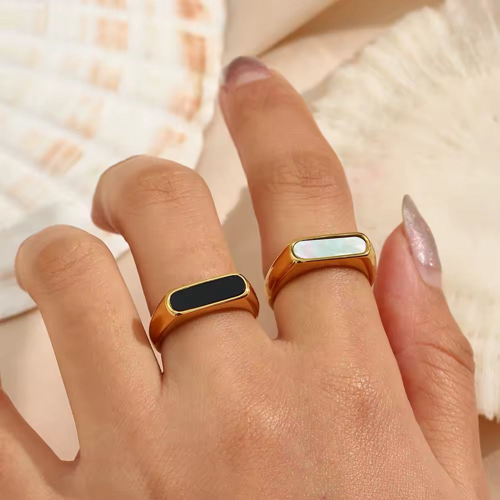 Stainless Black Luca Ring