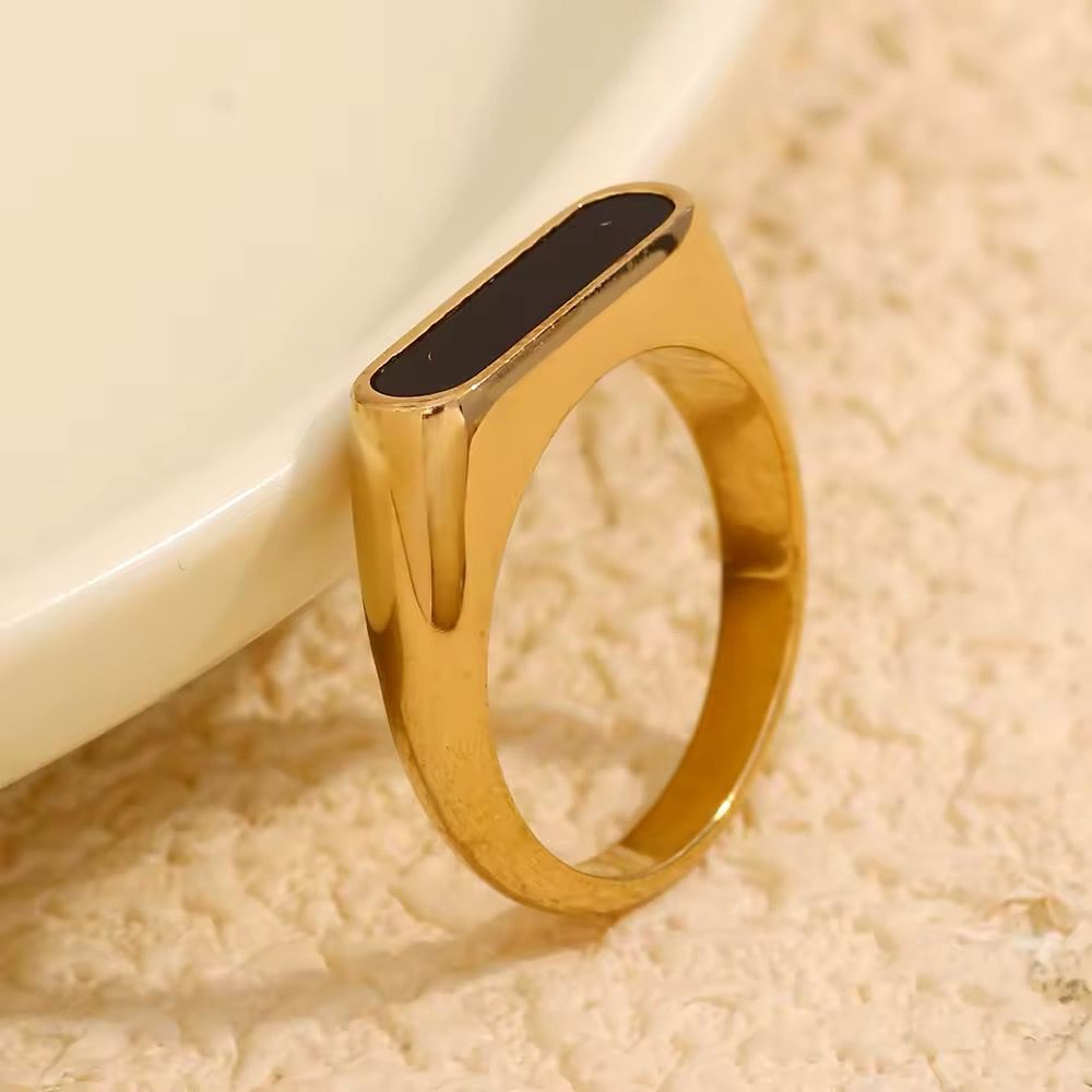 Stainless Black Luca Ring