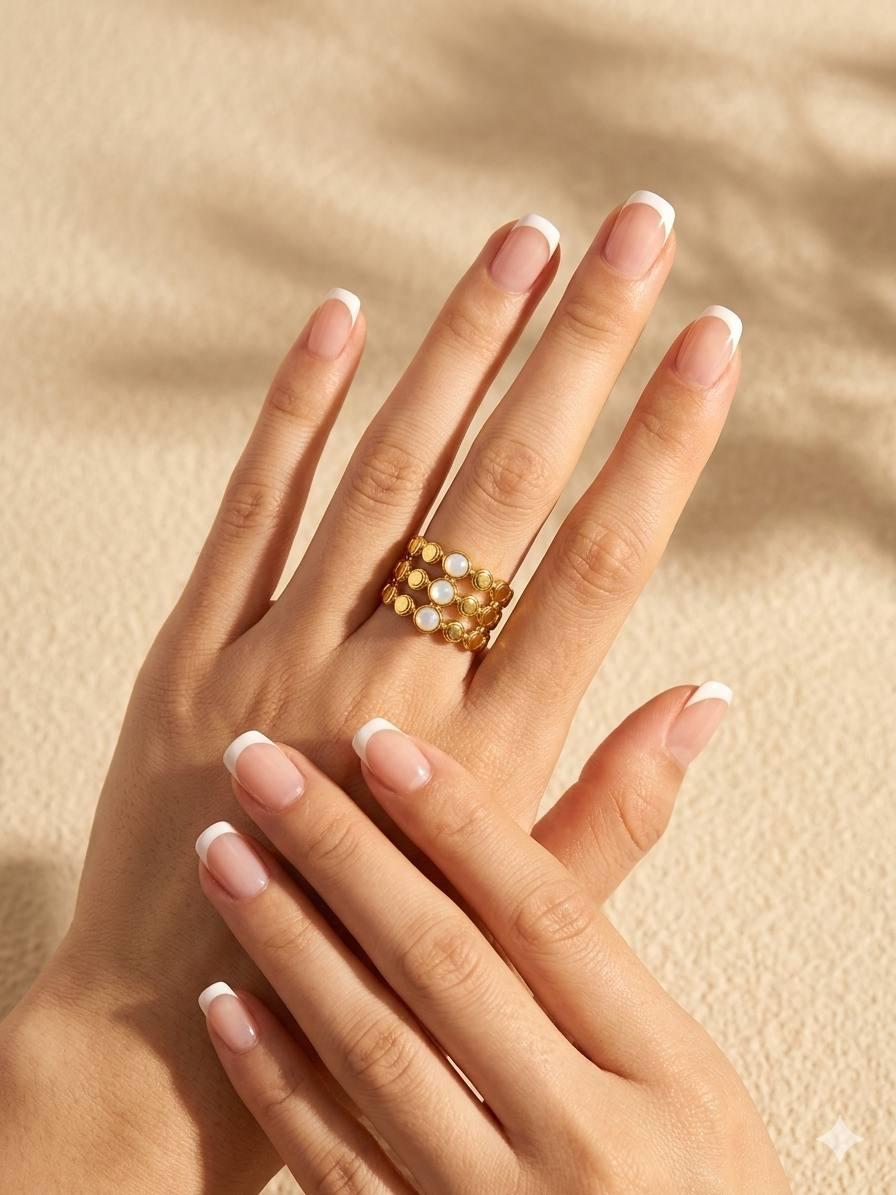 Stainless Steel Zoe Free Size Ring