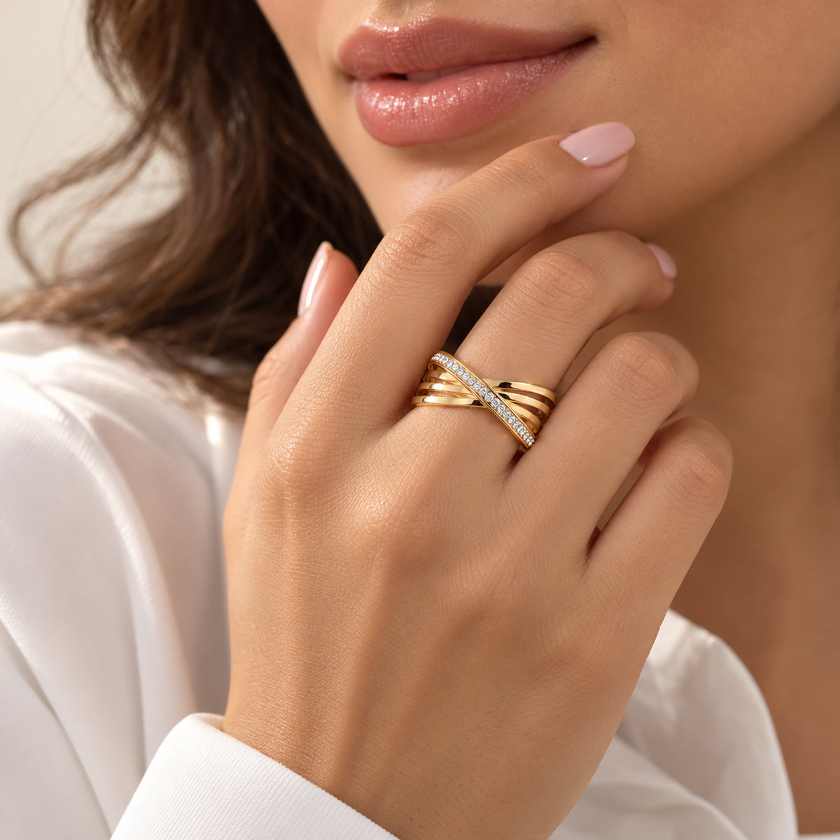 Stainless Steel Entwine Ring