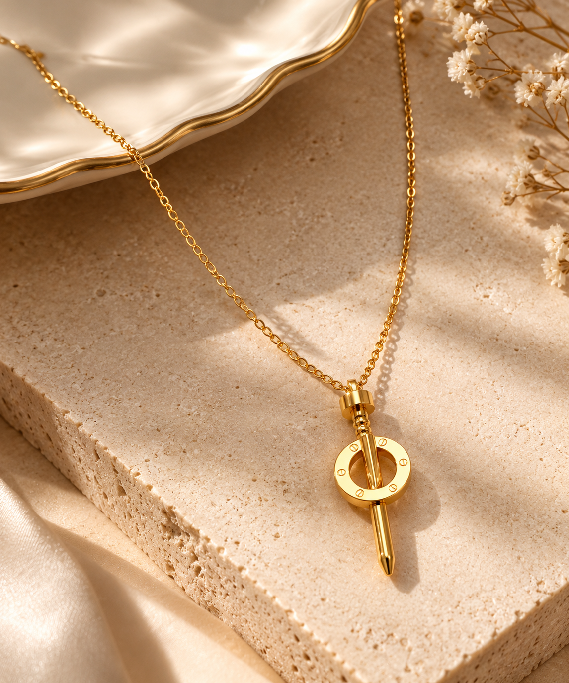 Stainless Steel The Nail Necklace