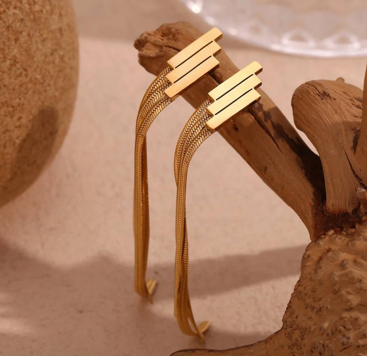 Stainless steel flutter Earring