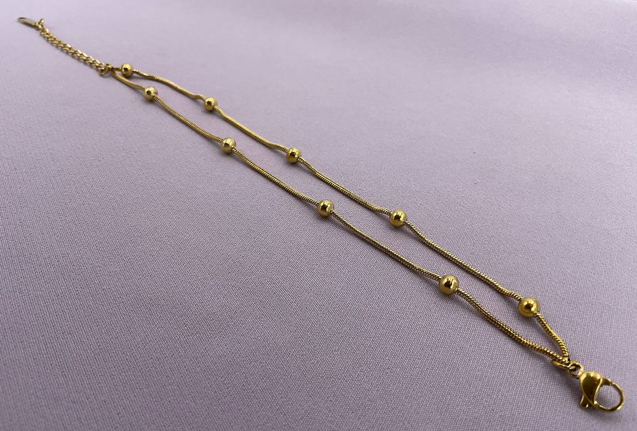 Stainless Double Smooth Loop Bracelet