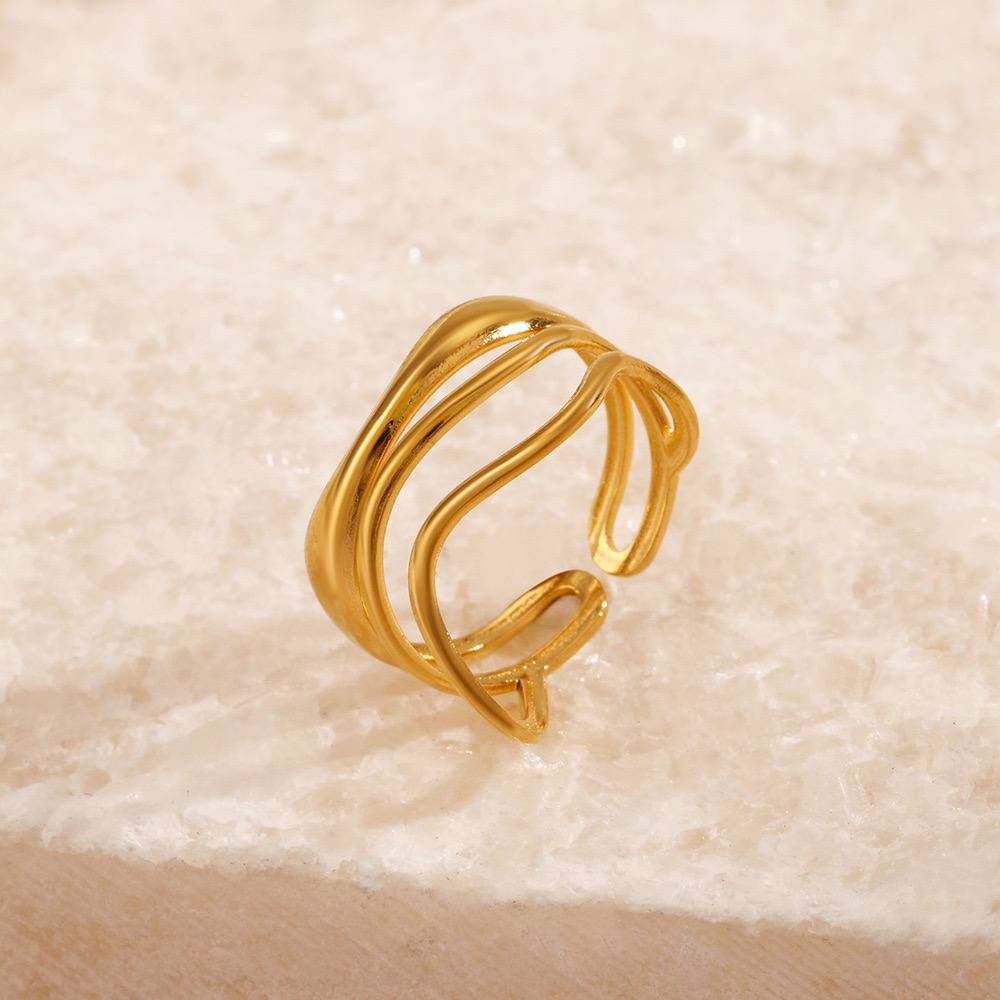 Stainless Eloisa Free Size Ring
