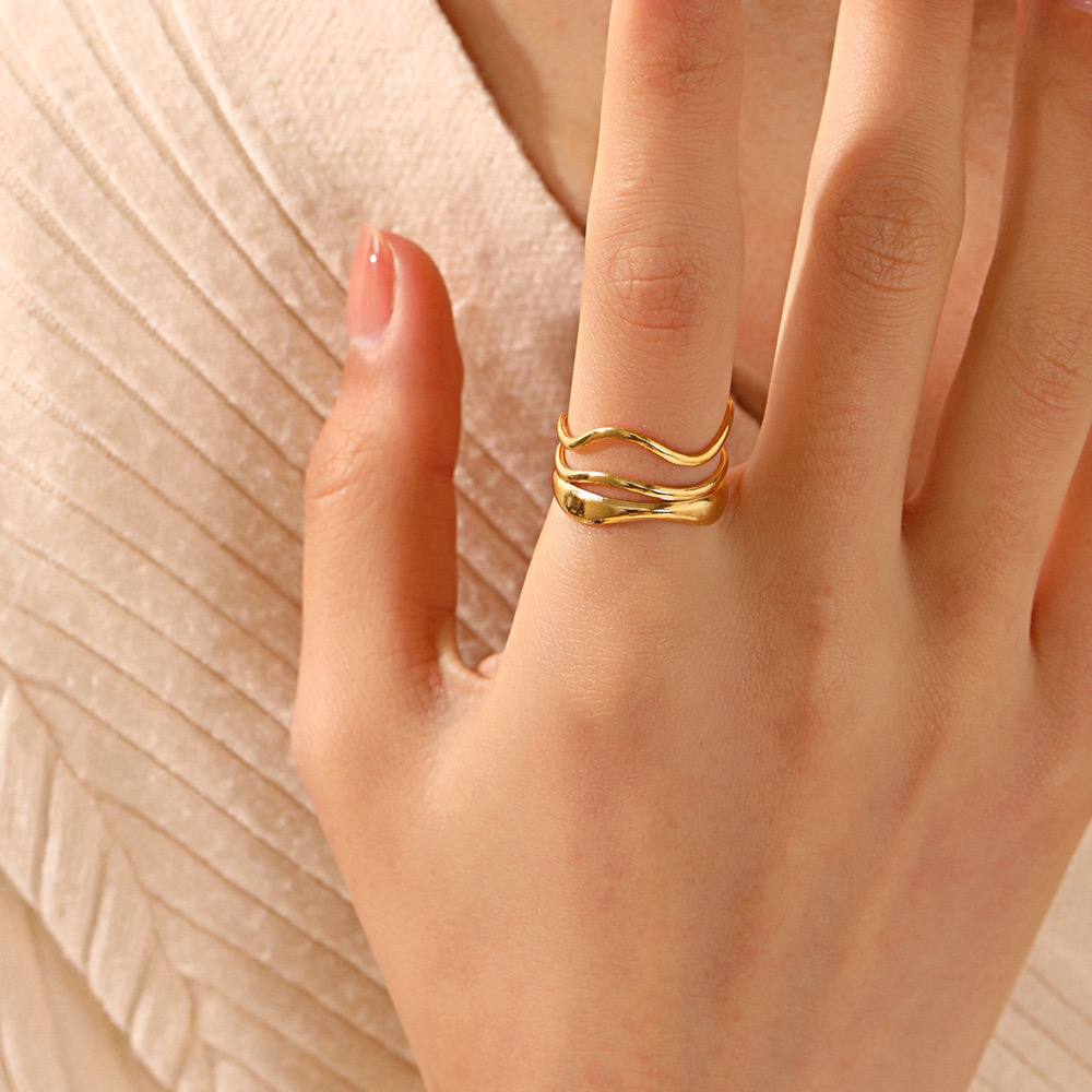 Stainless Eloisa Free Size Ring