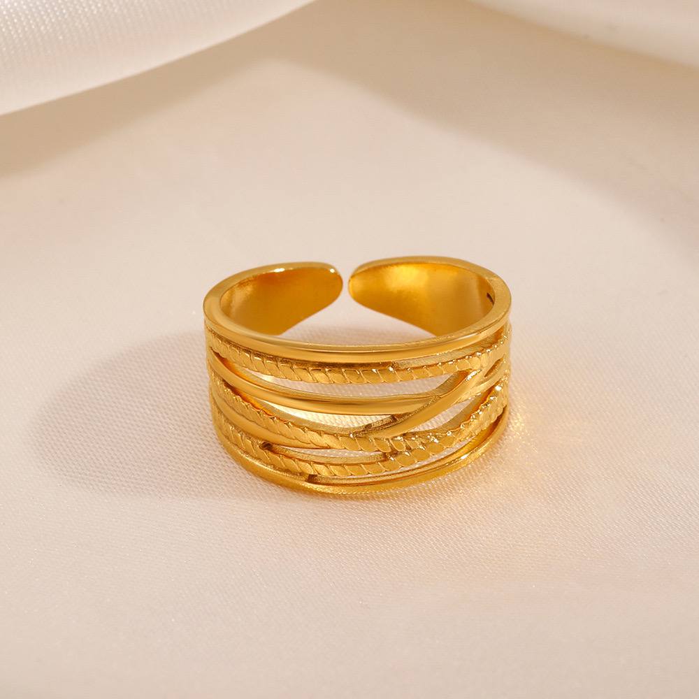 Stainless Giovanna Free Size Ring