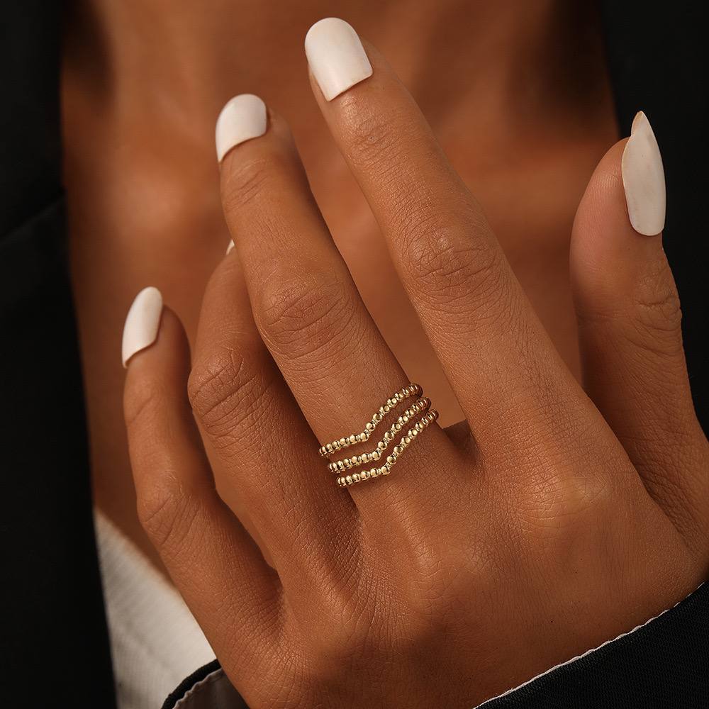 Stainless Armani Free Size Ring