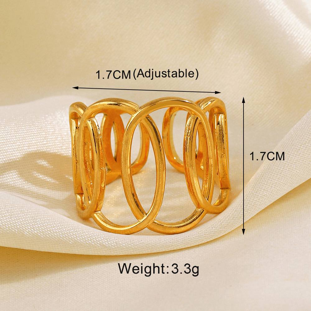 Stainless Felice Free Size Ring