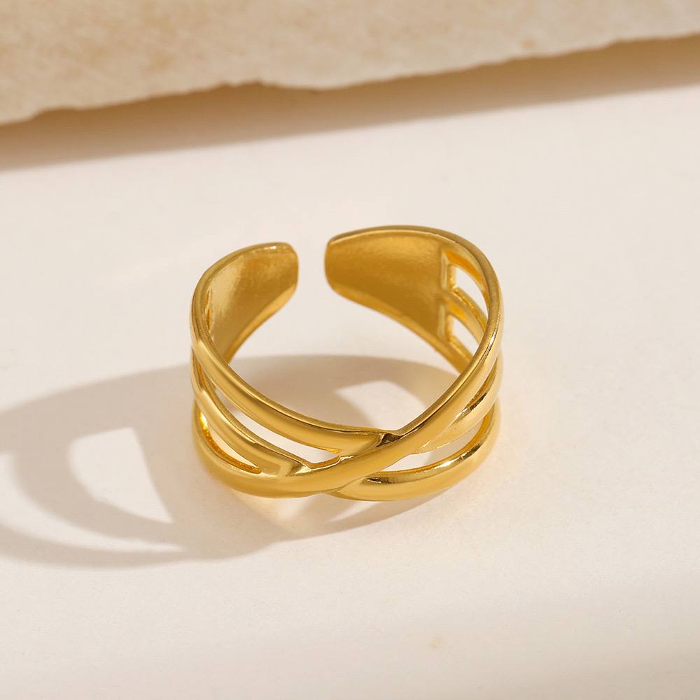 Stainless Emily Free Size Ring