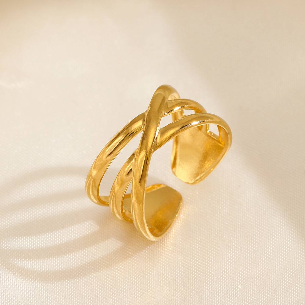 Stainless Emily Free Size Ring