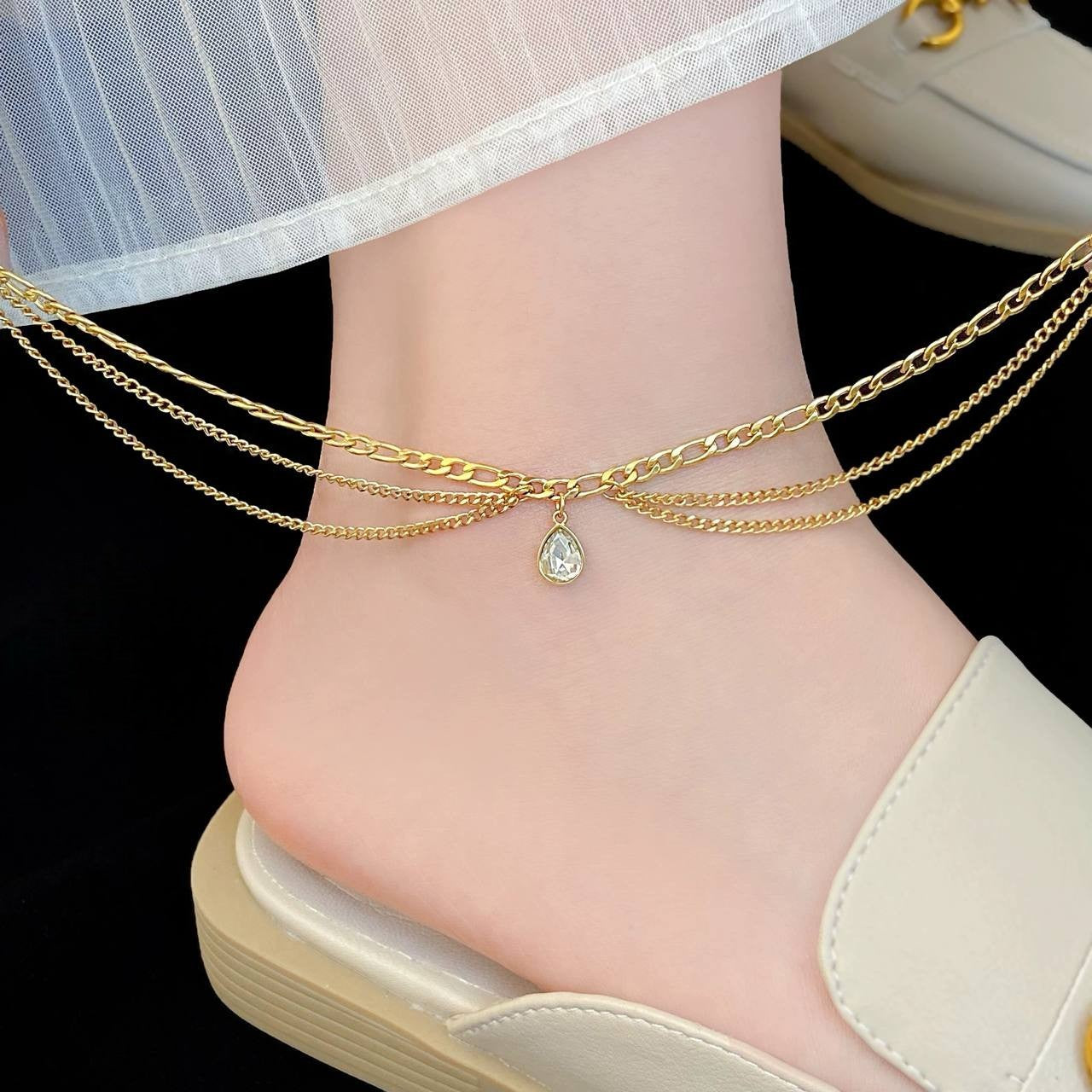 Stainless Steel Penelope Anklet